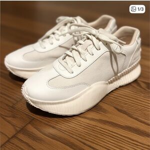 Sorel Ona Blvd Classic Waterproof Shoes Sea Salt NL5108-125 Women's US 8 EUC